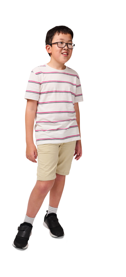 Sam, a 10-year-old who takes Koselugo for  NF1 PN